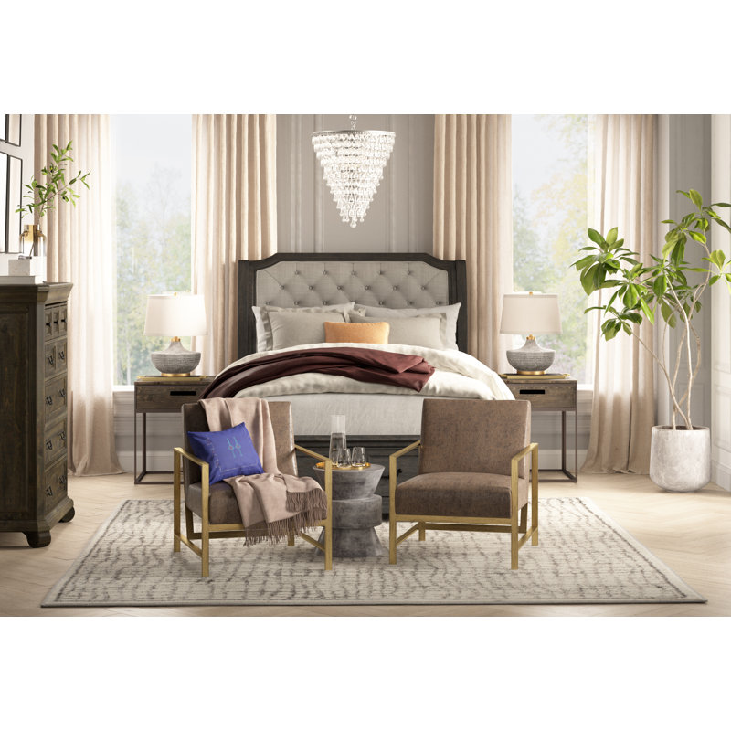 Cotterell Upholstered Armchair, Shortbread