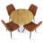 Bassey 4-Person Dining Set with 35" W Round Pedestal Table-1472694022-1370187217