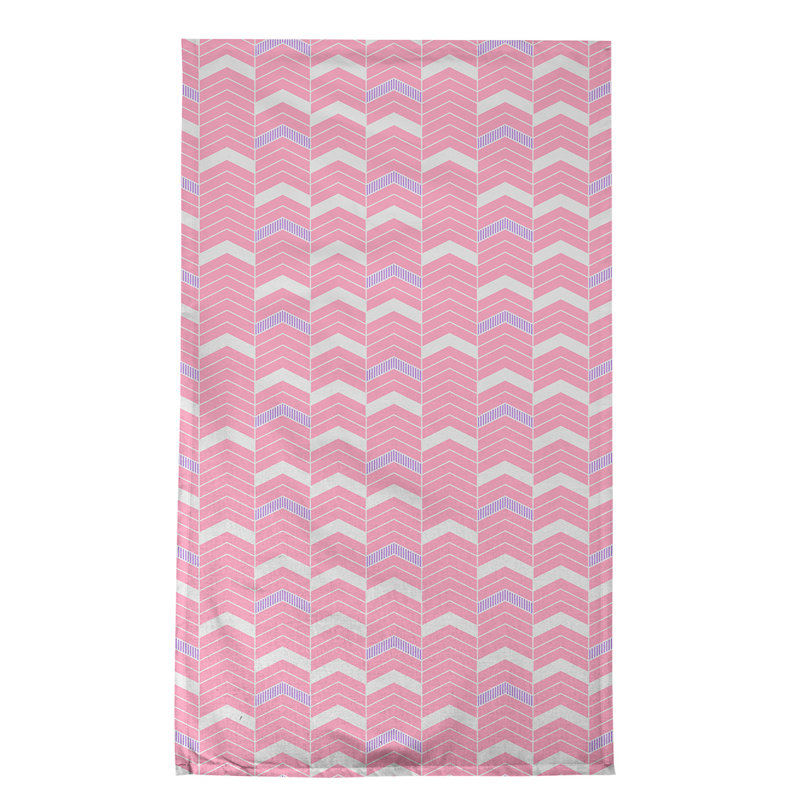 Stephenie Tea Towel Kitchen Towel, Pink/Blue, Cotton Twill