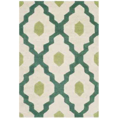 Carolene Hand Tufted Wool Geometric Rug