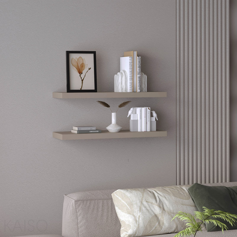 31.5" Wide Floating Shelves Set Of 2, Shelves For Wall Decor For Bedroom, Bathroom Storage Shelves, Book Shelves For Living Room