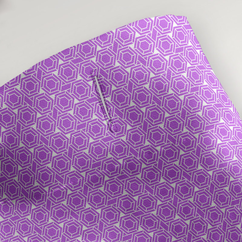 Rideau simple en treillis hexagonal classique, Violet