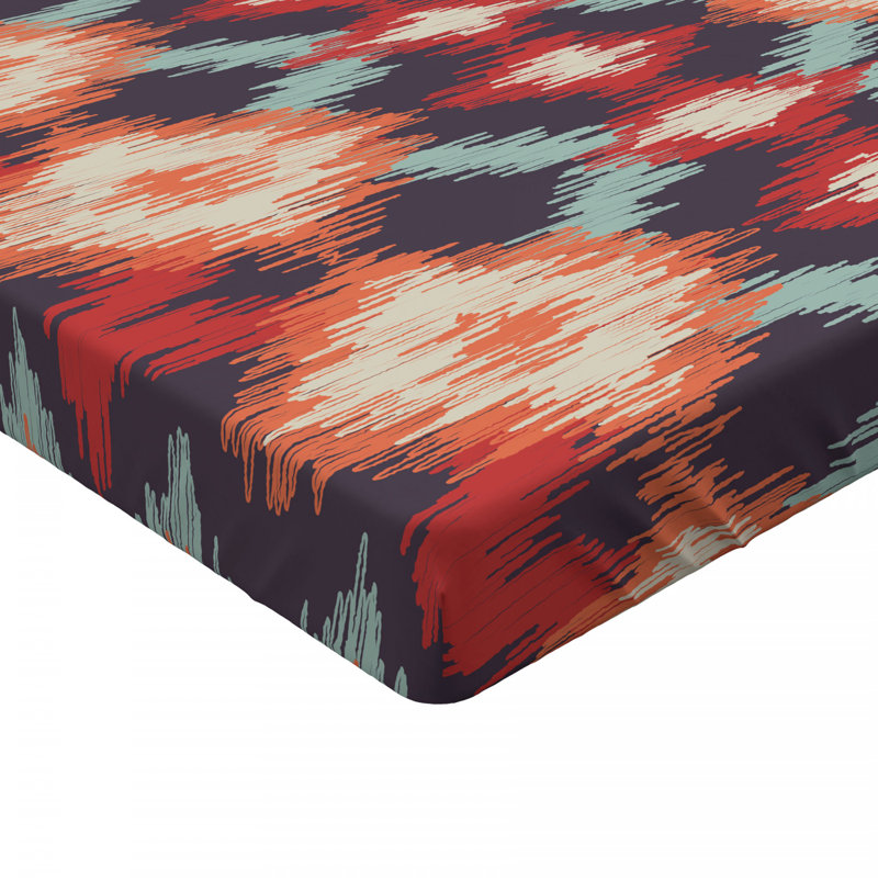 Microfiber Ikat Fitted Sheet, Full Fitted Sheet