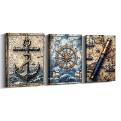 3 Piece Wrapped Canvas Print