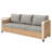 Rattan Patio Sofa With Cushions-788700647