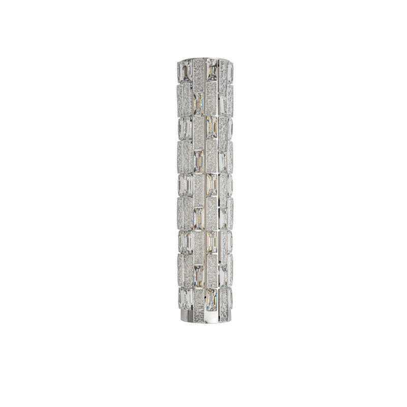 Elegance - Integrated LED Wall Sconce - Chrome Finish - Crystal Glassware Shade