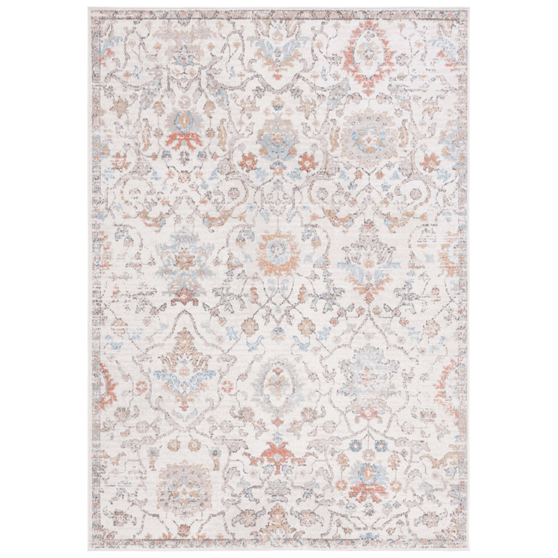 Tapis oriental en polyester tissé à la machine Kereb, Rectangle 9 pi x 12 pi