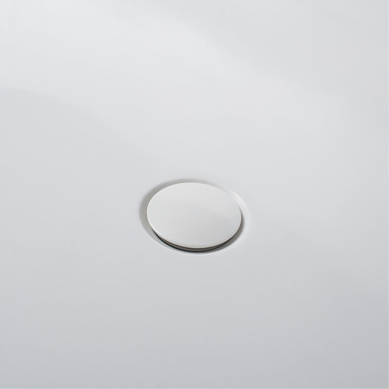 63 Inch Freestanding Solid Surface Soaking Bathtub For Bathroom