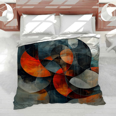 Circles Bedding Geometric Duvet Cover Contemporary