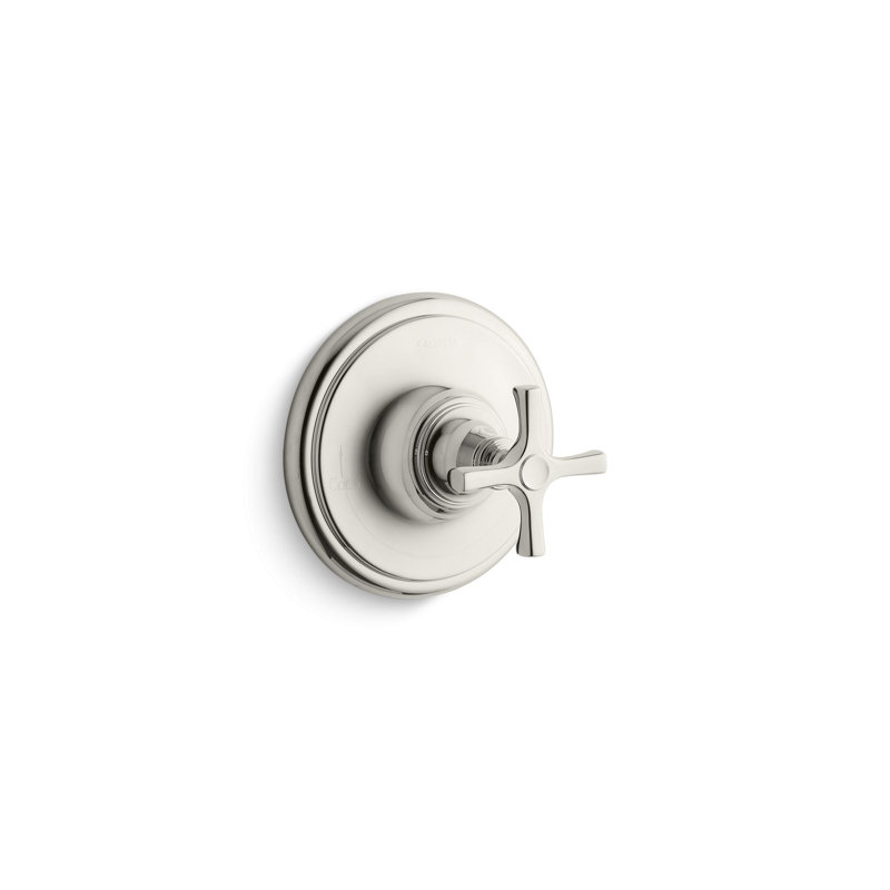 Bellis® Thermostatic Trim, Cross Handle, Nickel Silver