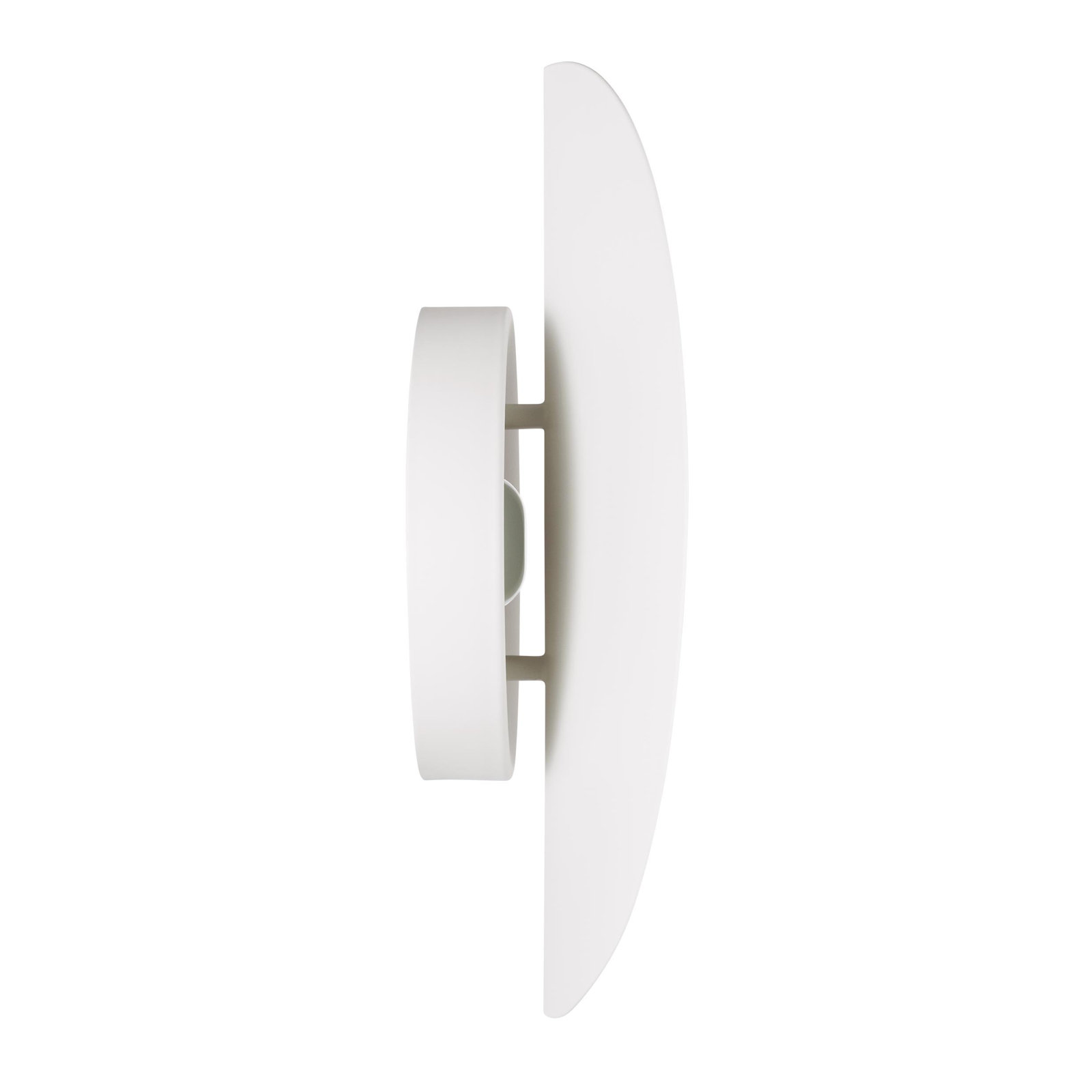 Keef Single Light Dimmable LED Armed Sconce, Matte White, Matte White
