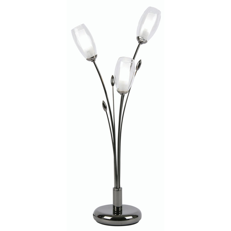 Newland Metal Table Lamp, Mirror Black