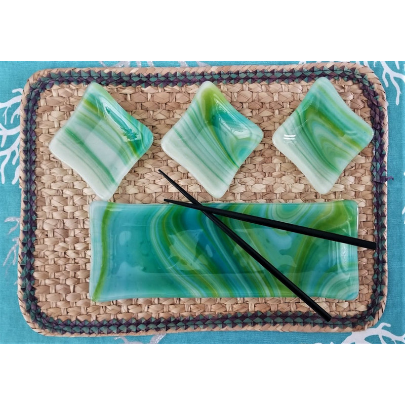 Handmade Glass Serving Set