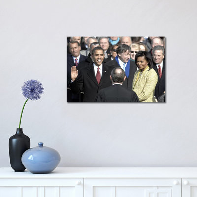 Barack Obama (1961) - Wrapped Canvas Photograph