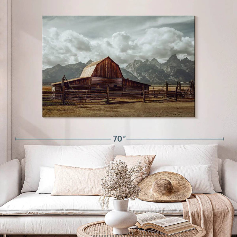 Grand Teton Barn, H 34 po x l 51 po