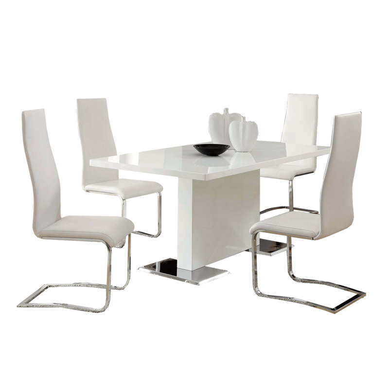 Damico 5 - Piece Dining Set, White