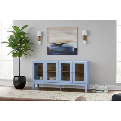 Palms 4 Door Cabinet (Powder Blue)