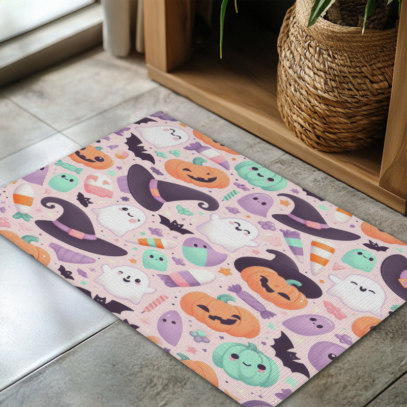 Tapis tressé Blush Boo Bash, Rectangulaire 3 pi x 5 pi