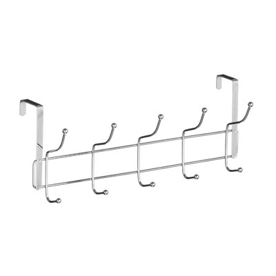 Khadeeja Metal Over-the-Door 10 - Hook Wall Mounted Coat Rack