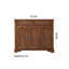 Armoire d'appoint en bois massif grande capacité