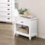 Table de chevet 1pc avec tiroir de rangement et tablette inférieure-1027678698