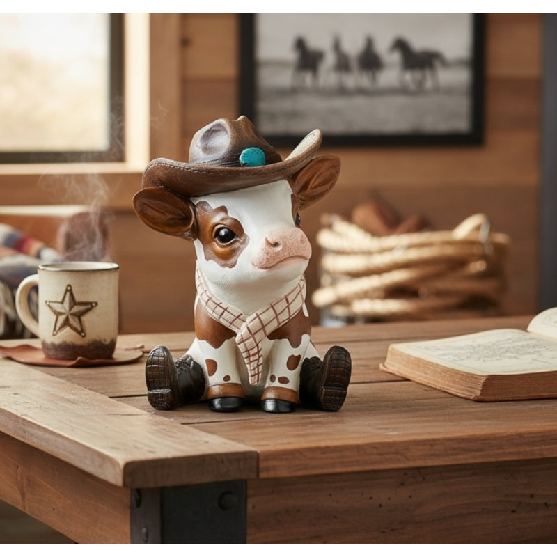 Figurine Cowboy Cow