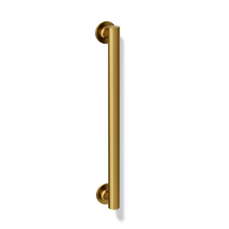 Purist Grab Bar, 18"W, Vibrant Brushed Moderne Brass