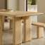Natural solid wood table set-106920632