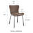 Mald 18.31'' H Faux Leather Upholstered Side Chair-1919335224
