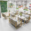 Banc rembourré en similicuir Nordic Light Luxury