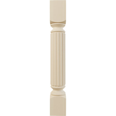 Raymond Reeded Cabinet Column (Top Block: 6")