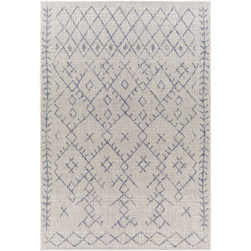 Mendota Moroccan Indoor / Outdoor Rug, Round 7'10"