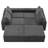 Modular U Shaped Sectional Sofa With Ottomans-1708195265