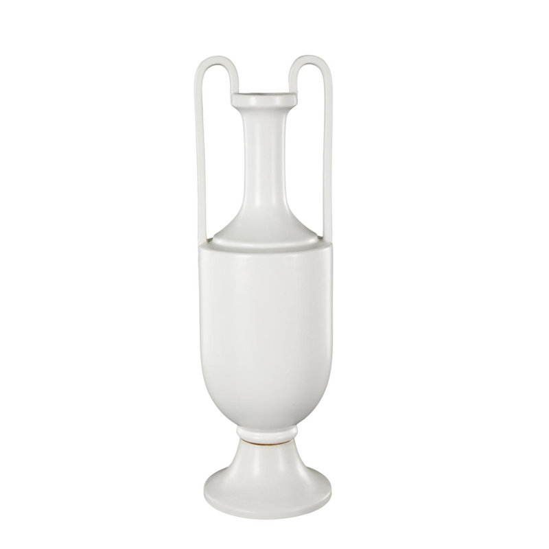 Congresbury Ceramic / Porcelain Floor Vase, White, 20.3" H x 6.3" W x 6.3" D