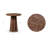 Folda 18" Sculpted Cement Pedestal Side Table-121125752