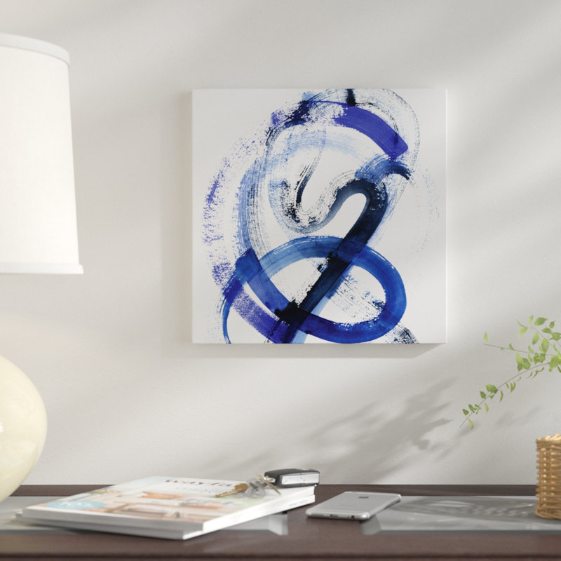 «Blue Kinesis III», impression sur toile, H 37 po x l 37 po x P 1,5 po, Toile tendue, Pas de tapis