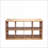 8-Cube Storage Organizer with Open Back Shelves, Modern Walnut Brown Bookcase for Home Office | MDF &amp; Particleboard-1110839056