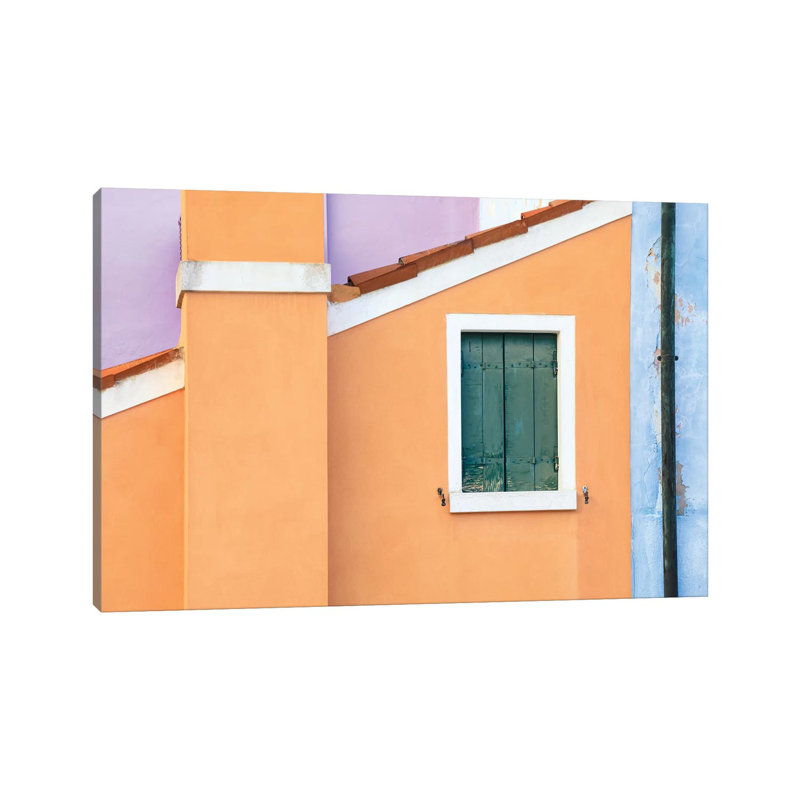 Italy, Burano. Pastel House Walls. by Jaynes Gallery - Wrapped Canvas Gallery-Wrapped Canvas Giclée, 101.6 cm H x 66.04 cm W