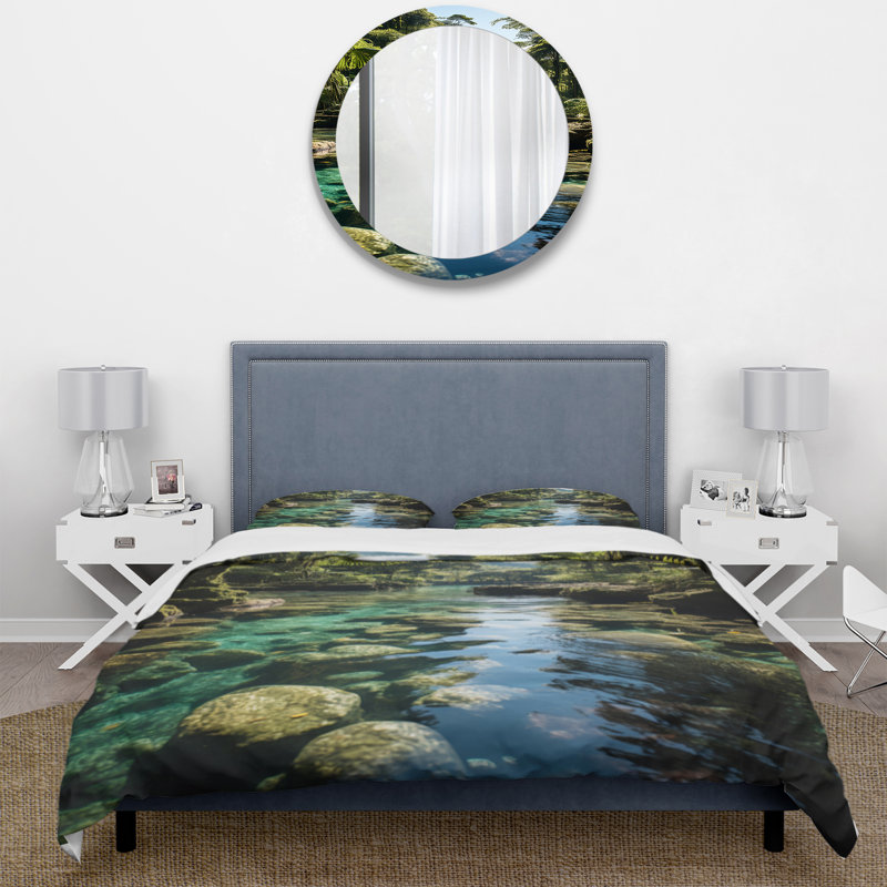 Ensemble de housse de couette en microfibre / polyester Dominicain Harmony Of Nature