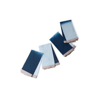 Azure Tide Tie-Dye Napkin Set