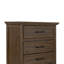 Commode 5 tiroirs brun foncé
