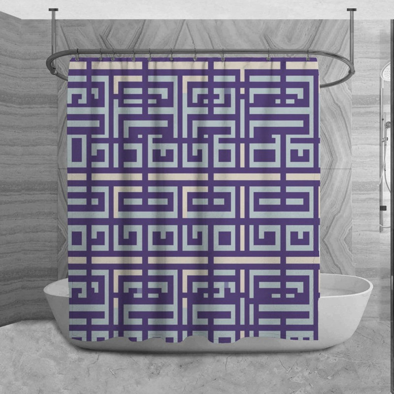 Rideau de douche Syrai, H 73 po x l 70 po