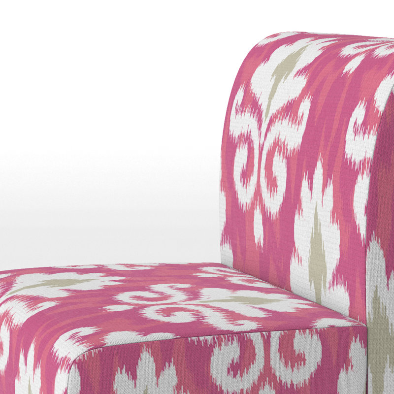 Fauteuil de chambre rembourré White Flower Ikat