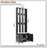 Modern Luxury 4-in-1 Hall Tree with Cushion, Versatile Coat Rack with 8 Gold Hooks and Legs, Entryway Bench with Adjustable Shelves-1316855414