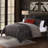 Heath Graphite Plaid Woven Cotton Heathd Modern Classic Comforter Set-2137890270
