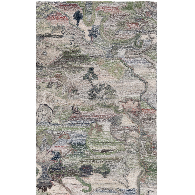 Fredez Tufted Performance Performance Floral Rug, Runner 2'3" x 8'
