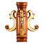 Cintre en bois coloré Crabapple, portemanteaux et chapeaux moderne et simple, support de rangement multifonctionnel en acier inoxydable avec plateau pour clés-637287662