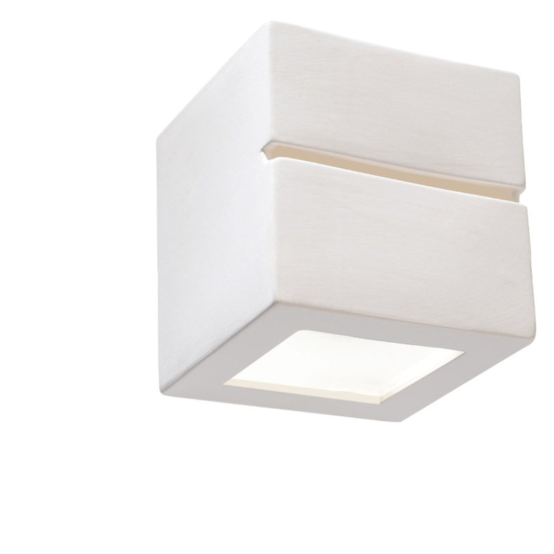 Leo Ceramic Flush Mounted Sconce