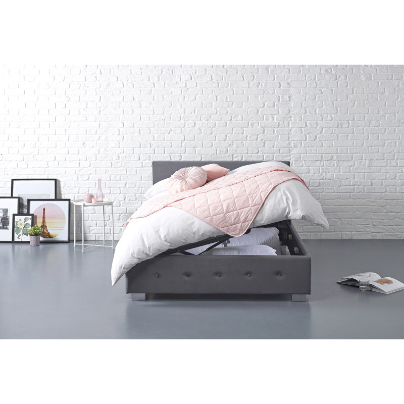Alfreida Upholstered Ottoman Bed, Single