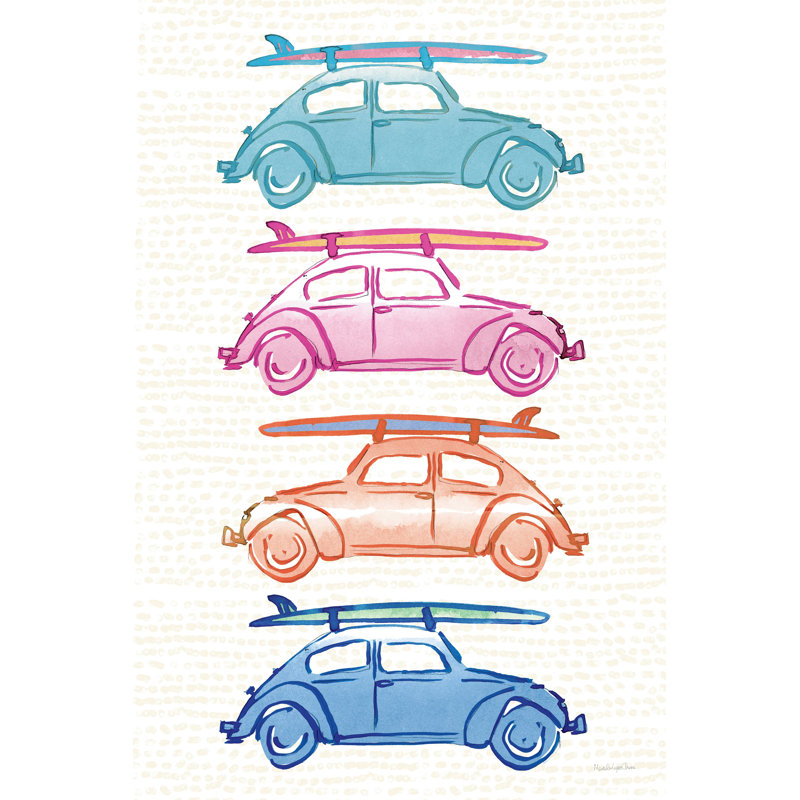 Laguna Cars - reproduction sur toile tendue, H 18 po x l 12 po